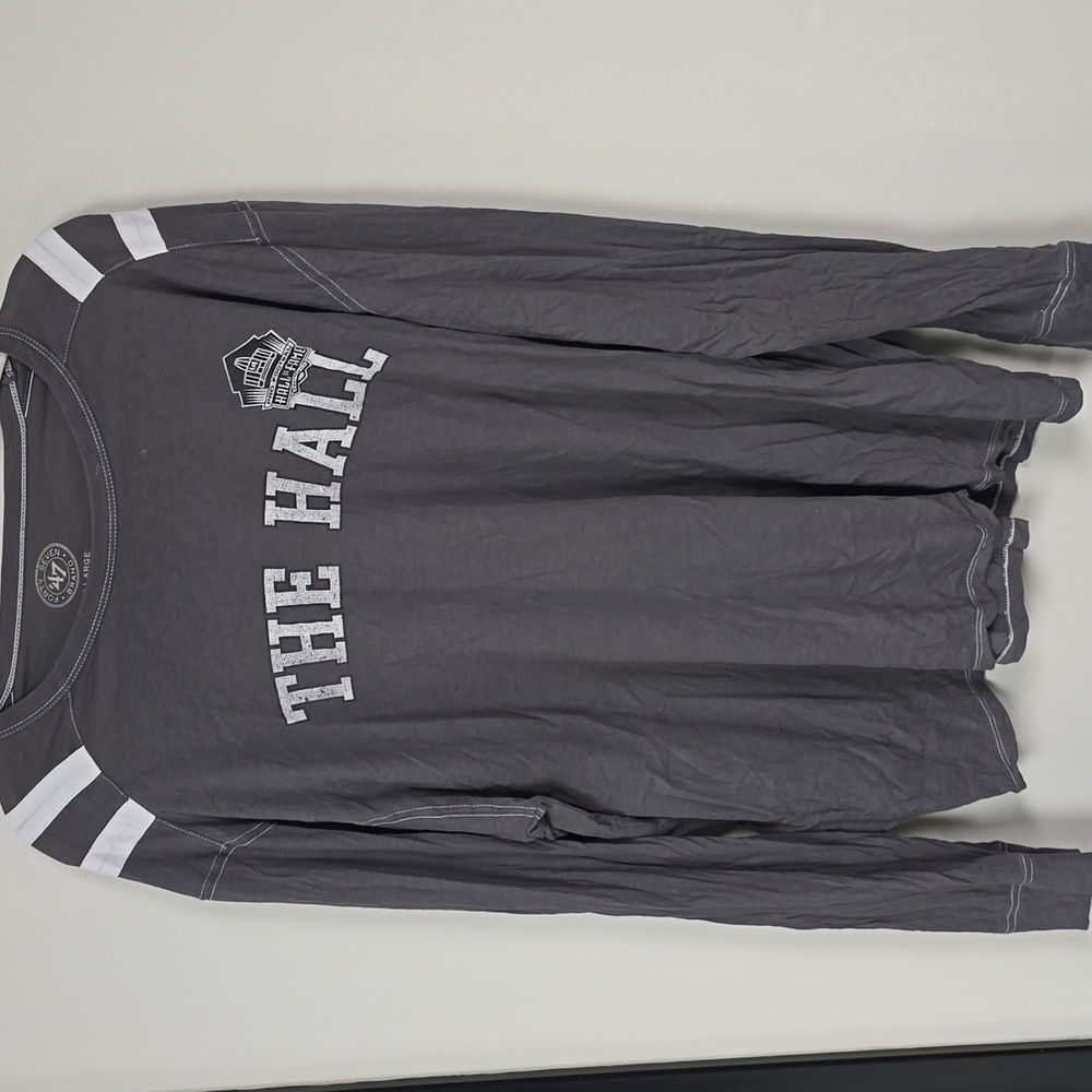 The Hall Gray Long Sleeve Shirt Mens
